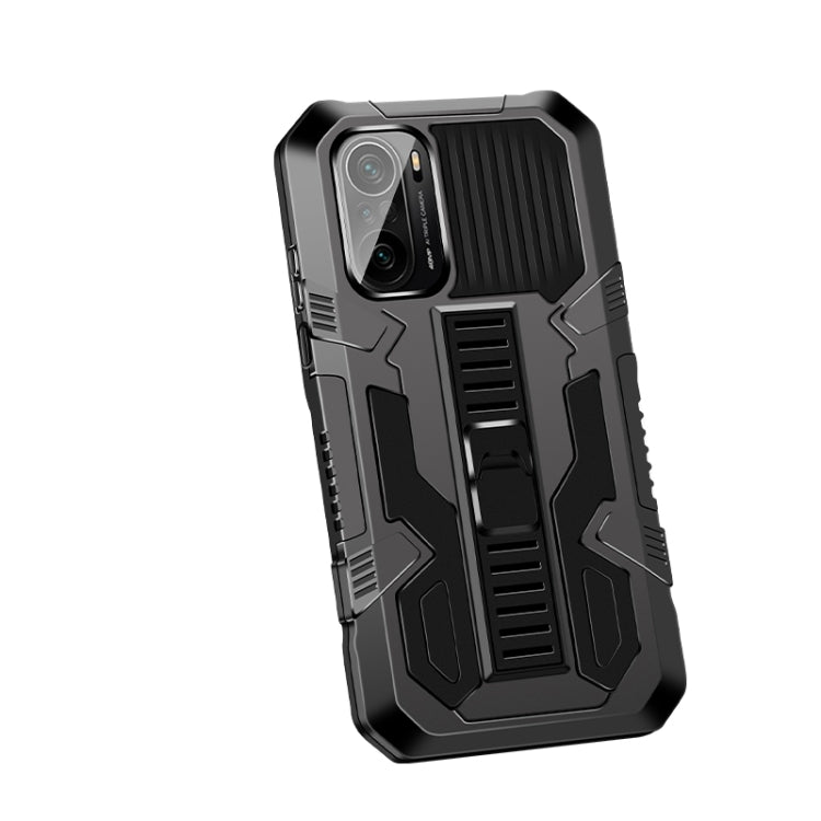 Vanguard Warrior All Inclusive Double-color Shockproof TPU + PC Protective Case with Holder, For Xiaomi Poco F3