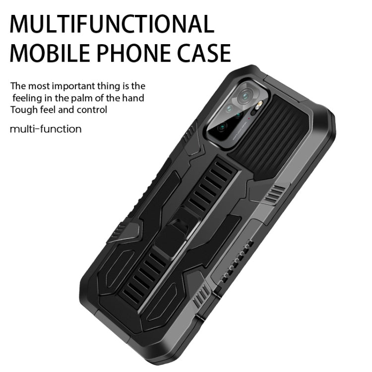 Vanguard Warrior All Inclusive Double-color Shockproof TPU + PC Protective Case with Holder, For Xiaomi Poco F3