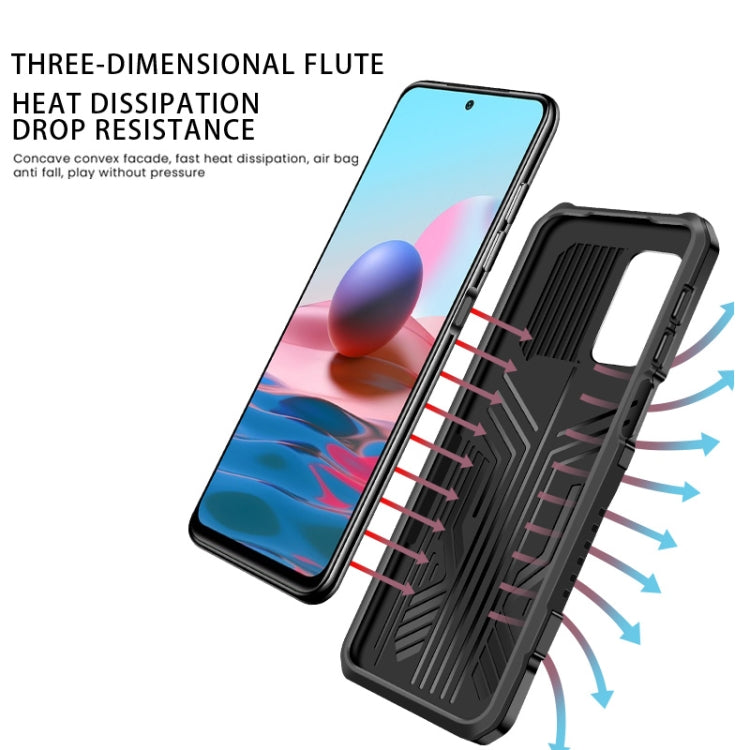 Vanguard Warrior All Inclusive Double-color Shockproof TPU + PC Protective Case with Holder, For Xiaomi Poco F3