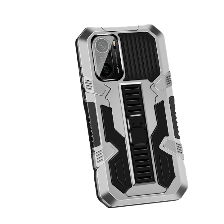 Vanguard Warrior All Inclusive Double-color Shockproof TPU + PC Protective Case with Holder, For Xiaomi Poco F3