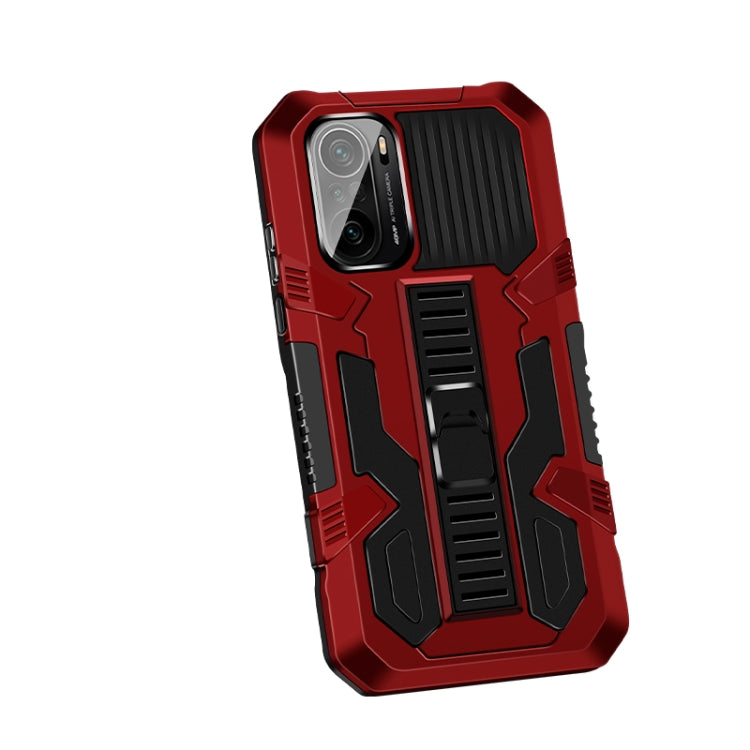 Vanguard Warrior All Inclusive Double-color Shockproof TPU + PC Protective Case with Holder, For Xiaomi Poco F3