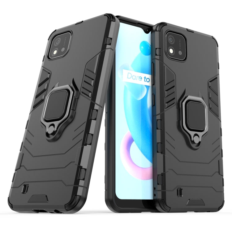 PC + TPU Shockproof Protective Case with Magnetic Ring Holder, For OPPO Realme C20