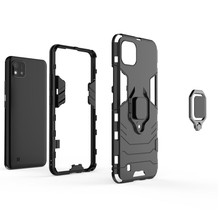 PC + TPU Shockproof Protective Case with Magnetic Ring Holder, For OPPO Realme C20