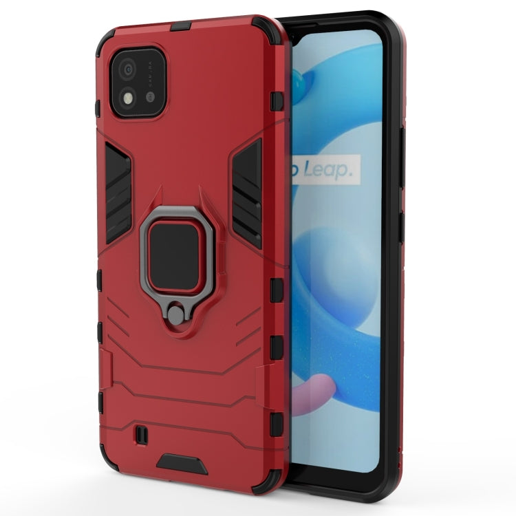 PC + TPU Shockproof Protective Case with Magnetic Ring Holder, For OPPO Realme C20