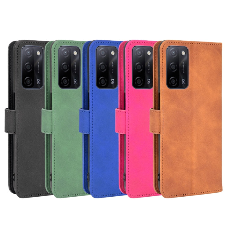 Solid Color Skin Feel Magnetic Buckle Horizontal Flip Calf Texture PU Leather Case with Holder & Card Slots & Wallet, For OPPO A55 5G, For OPPO Reno5 Pro+, For OPPO Find X3 Neo