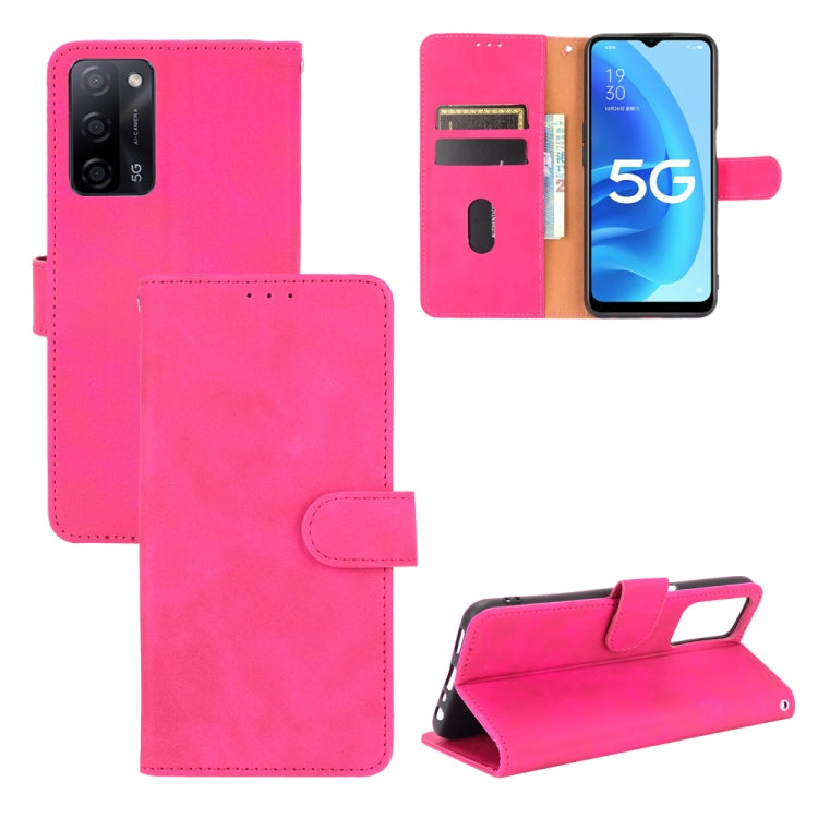 Solid Color Skin Feel Magnetic Buckle Horizontal Flip Calf Texture PU Leather Case with Holder & Card Slots & Wallet, For OPPO A55 5G, For OPPO Reno5 Pro+, For OPPO Find X3 Neo