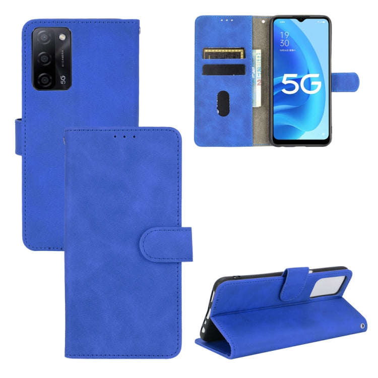 Solid Color Skin Feel Magnetic Buckle Horizontal Flip Calf Texture PU Leather Case with Holder & Card Slots & Wallet, For OPPO A55 5G, For OPPO Reno5 Pro+, For OPPO Find X3 Neo