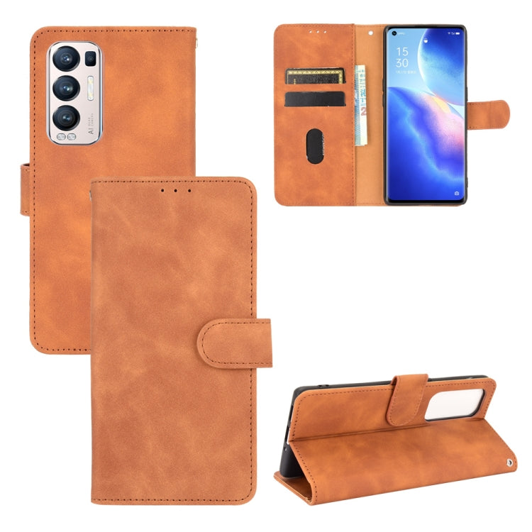 Solid Color Skin Feel Magnetic Buckle Horizontal Flip Calf Texture PU Leather Case with Holder & Card Slots & Wallet, For OPPO A55 5G, For OPPO Reno5 Pro+, For OPPO Find X3 Neo