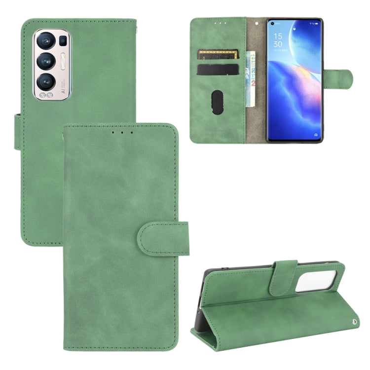 Solid Color Skin Feel Magnetic Buckle Horizontal Flip Calf Texture PU Leather Case with Holder & Card Slots & Wallet, For OPPO A55 5G, For OPPO Reno5 Pro+, For OPPO Find X3 Neo