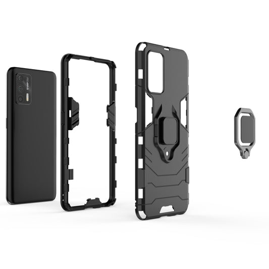 PC + TPU Shockproof Protective Case with Magnetic Ring Holder, For OPPO Realme GT 5G