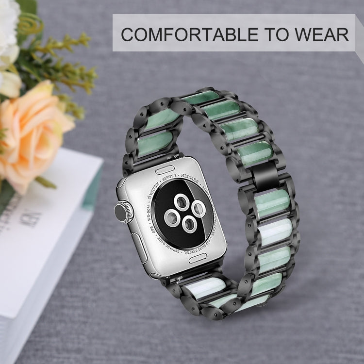 Emerald Stainless Steel Watch Strap, For Apple Watch Ultra 49mm / Series 8&7 45mm / SE 2&6&SE&5&4 44mm / 3&2&1 42mm, For Apple Watch Series 8&7 41mm / SE 2&6&SE&5&4 40mm / 3&2&1 38mm, For Apple Watch Series 7 41mm / 6 & SE & 5 & 4 40mm / 3 & 2 & 1 38mm