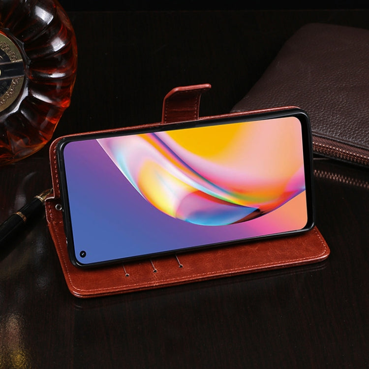 idewei Crazy Horse Texture Horizontal Flip Leather Case with Holder &amp; Card Slots &amp; Wallet, For OPPO Realme GT 5G, For Xiaomi Redmi Note 10 Pro, For TCL 10 SE, For vivo iQOO Neo5