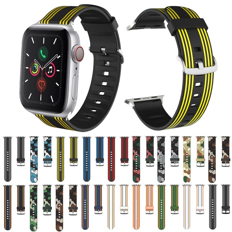 Silicone Replaceable Watch Strap, For Apple Watch Series 7 45mm / 6 &amp; SE &amp; 5 &amp; 4 44mm / 3 &amp; 2 &amp; 1 42mm, For Apple Watch Series 7 41mm / 6 &amp; SE &amp; 5 &amp; 4 40mm / 3 &amp; 2 &amp; 1 38mm