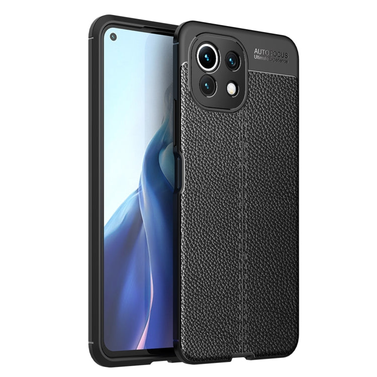 Litchi Texture TPU Shockproof Case, For vivo iQOO Neo5, For Xiaomi Mi 11 Lite, For OPPO F19 Pro, For Xiaomi Redmi Note 10 5G