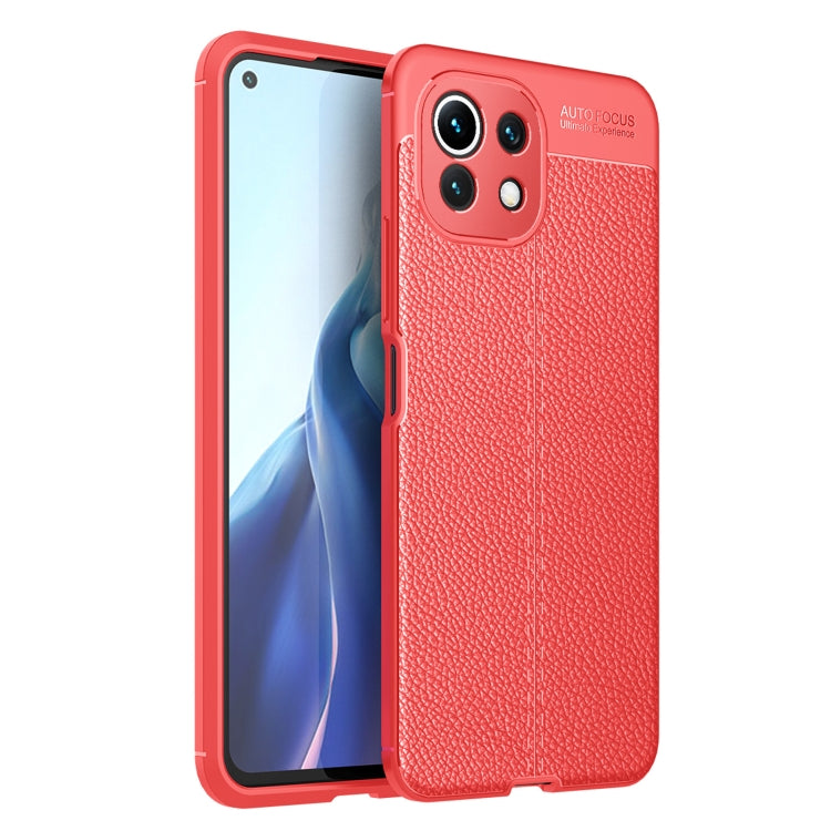 Litchi Texture TPU Shockproof Case, For vivo iQOO Neo5, For Xiaomi Mi 11 Lite, For OPPO F19 Pro, For Xiaomi Redmi Note 10 5G