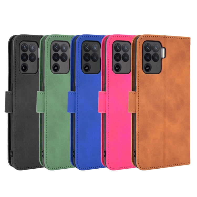 Solid Color Skin Feel Magnetic Buckle Horizontal Flip Calf Texture PU Leather Case with Holder & Card Slots & Wallet, For Oppo A94, For Oppo F19 Pro, For Oppo Reno5 F, For Xiaomi Redmi Note 10
