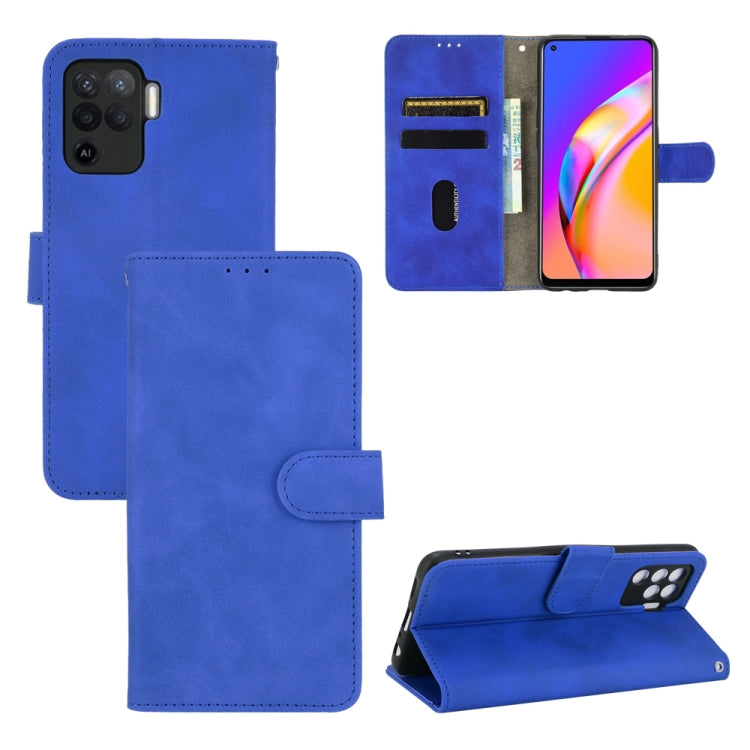 Solid Color Skin Feel Magnetic Buckle Horizontal Flip Calf Texture PU Leather Case with Holder & Card Slots & Wallet, For Oppo A94, For Oppo F19 Pro, For Oppo Reno5 F, For Xiaomi Redmi Note 10
