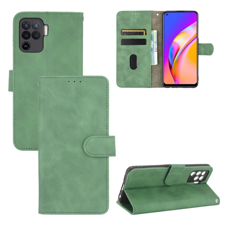 Solid Color Skin Feel Magnetic Buckle Horizontal Flip Calf Texture PU Leather Case with Holder & Card Slots & Wallet, For Oppo A94, For Oppo F19 Pro, For Oppo Reno5 F, For Xiaomi Redmi Note 10