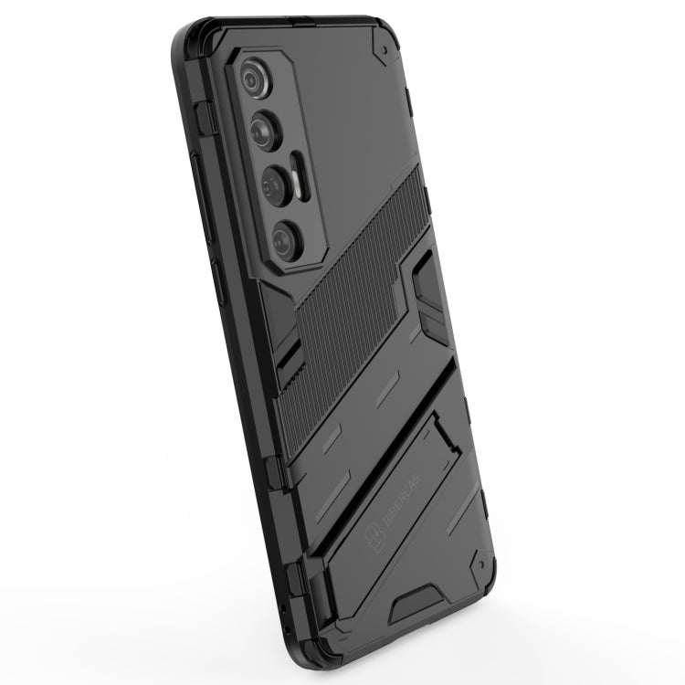 Punk Armor 2 in 1 PC + TPU Shockproof Case with Invisible Holder