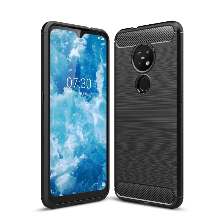 Brushed Texture Carbon Fiber TPU Protective Case, For Xiaomi Mi 9 Pro 5G, For Vivo V17 Pro, For Nokia 7.2 &amp; 6.2