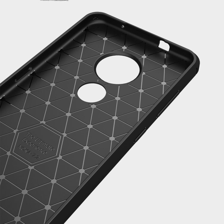 Brushed Texture Carbon Fiber TPU Protective Case, For Xiaomi Mi 9 Pro 5G, For Vivo V17 Pro, For Nokia 7.2 &amp; 6.2