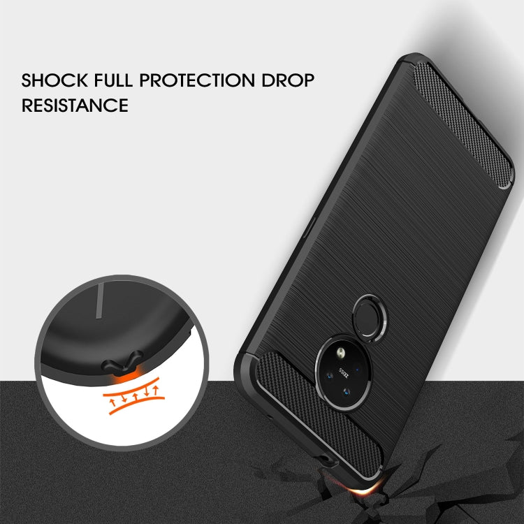 Brushed Texture Carbon Fiber TPU Protective Case, For Xiaomi Mi 9 Pro 5G, For Vivo V17 Pro, For Nokia 7.2 &amp; 6.2