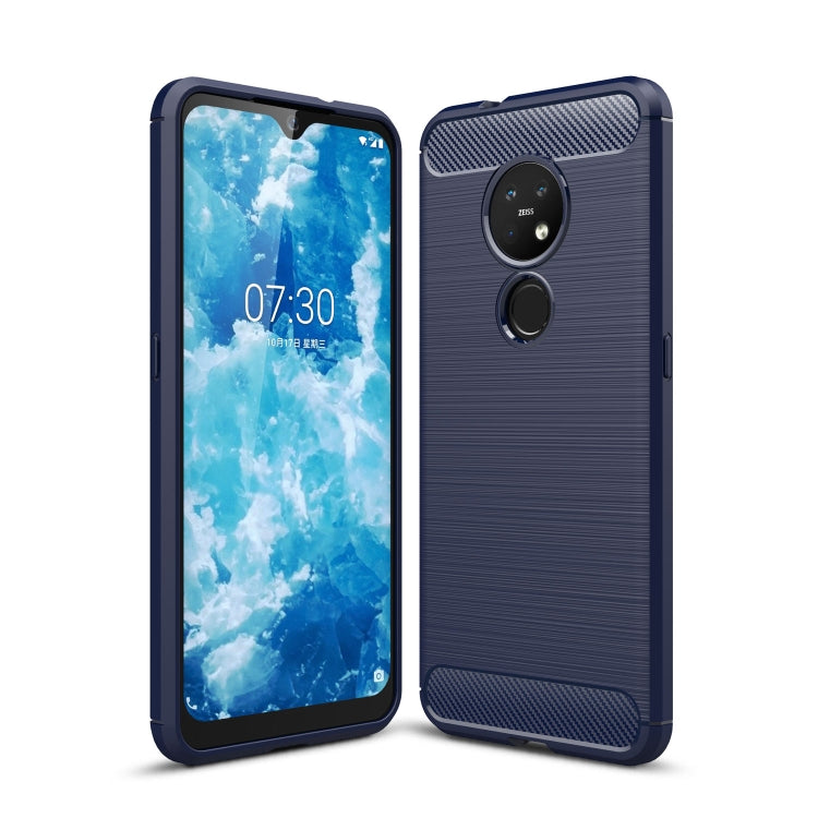 Brushed Texture Carbon Fiber TPU Protective Case, For Xiaomi Mi 9 Pro 5G, For Vivo V17 Pro, For Nokia 7.2 &amp; 6.2
