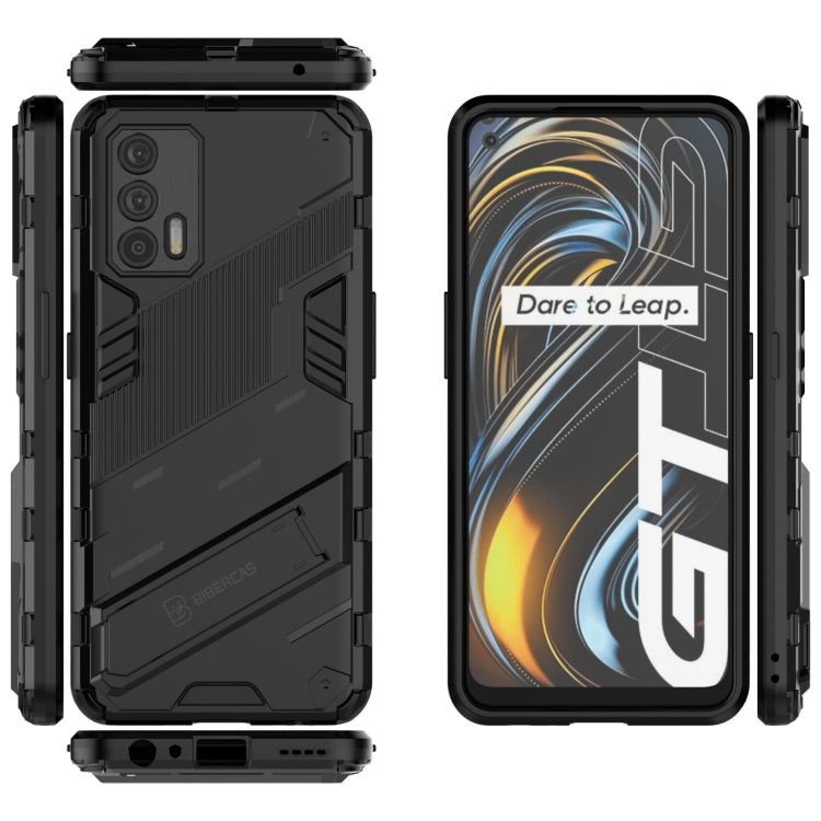 Punk Armor 2 in 1 PC + TPU Shockproof Case with Invisible Holder, For OPPO Realme GT 5G, For Xiaomi Redmi Note 10