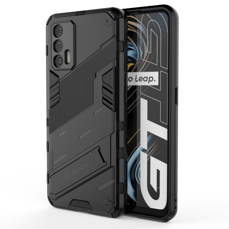 Punk Armor 2 in 1 PC + TPU Shockproof Case with Invisible Holder, For OPPO Realme GT 5G, For Xiaomi Redmi Note 10