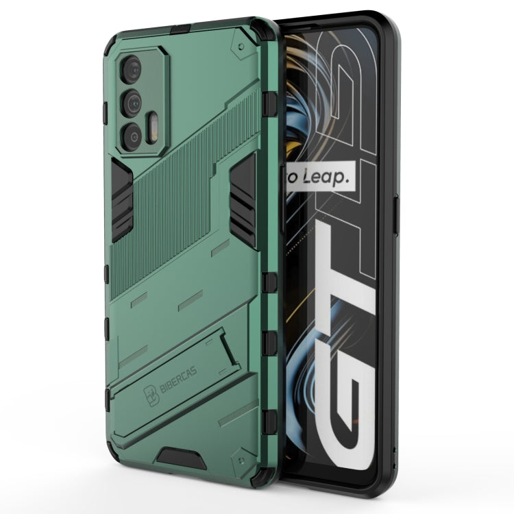 Punk Armor 2 in 1 PC + TPU Shockproof Case with Invisible Holder, For OPPO Realme GT 5G, For Xiaomi Redmi Note 10