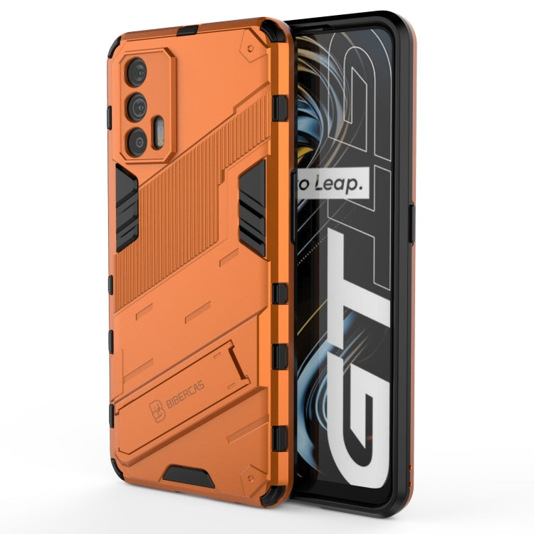 Punk Armor 2 in 1 PC + TPU Shockproof Case with Invisible Holder, For OPPO Realme GT 5G, For Xiaomi Redmi Note 10