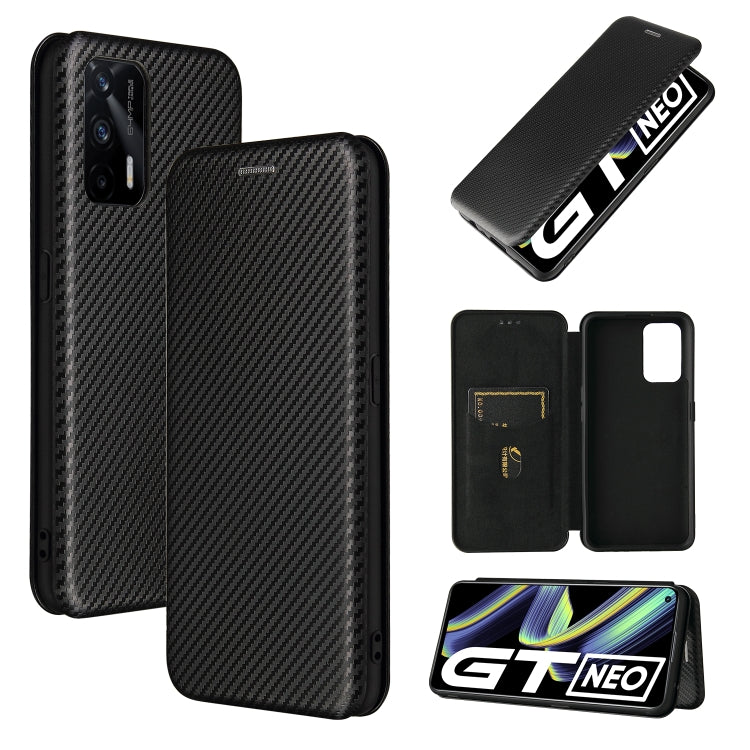 Carbon Fiber Texture Magnetic Horizontal Flip TPU + PC + PU Leather Case with Card Slot