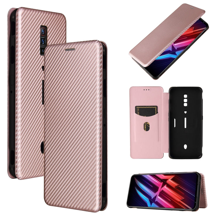 Carbon Fiber Texture Magnetic Horizontal Flip TPU + PC + PU Leather Case with Card Slot