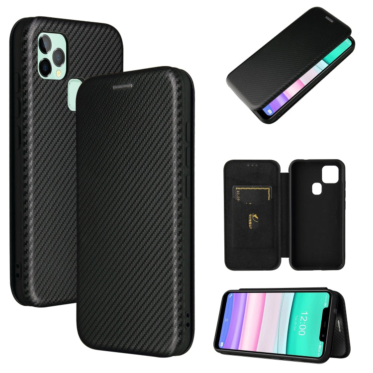 Carbon Fiber Texture Magnetic Horizontal Flip TPU + PC + PU Leather Case with Card Slot