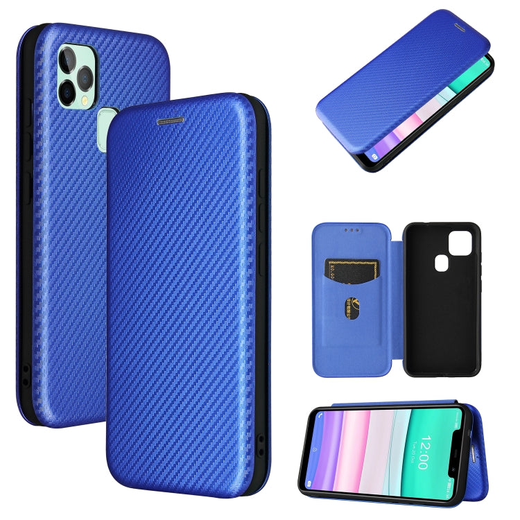 Carbon Fiber Texture Magnetic Horizontal Flip TPU + PC + PU Leather Case with Card Slot