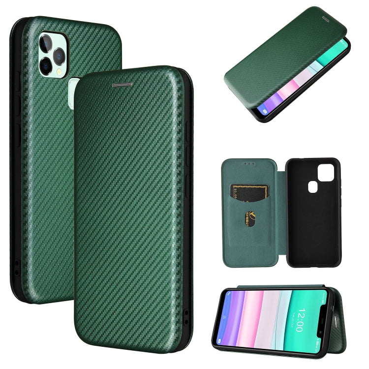 Carbon Fiber Texture Magnetic Horizontal Flip TPU + PC + PU Leather Case with Card Slot