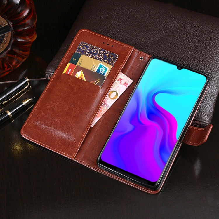 idewei Crazy Horse Texture Horizontal Flip Leather Case with Holder &amp; Card Slots &amp; Wallet, For Blackview A80S, For Motorola Moto G10, For OPPO Find X3 Lite