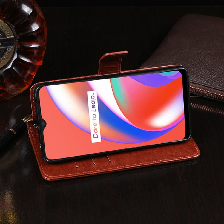 idewei Crazy Horse Texture Horizontal Flip Leather Case with Holder &amp; Card Slots &amp; Wallet, For OPPO Find X3 Neo, For OPPO Realme C21, For OPPO Realme C25