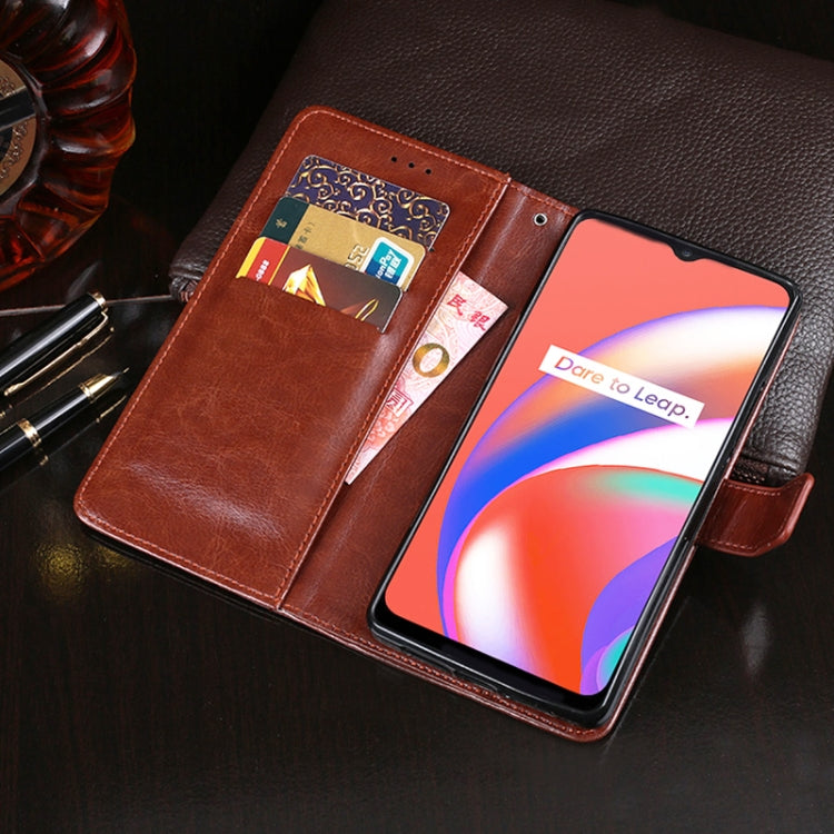 idewei Crazy Horse Texture Horizontal Flip Leather Case with Holder &amp; Card Slots &amp; Wallet, For OPPO Find X3 Neo, For OPPO Realme C21, For OPPO Realme C25