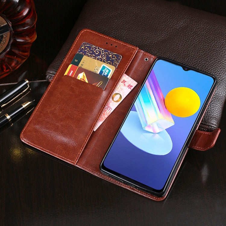 idewei Crazy Horse Texture Horizontal Flip Leather Case with Holder &amp; Card Slots &amp; Wallet, For vivo iQOO U3X, For vivo Y31 2021, For vivo Y72 5G