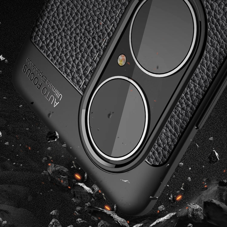 Litchi Texture TPU Shockproof Case, For Huawei P50 Pro
