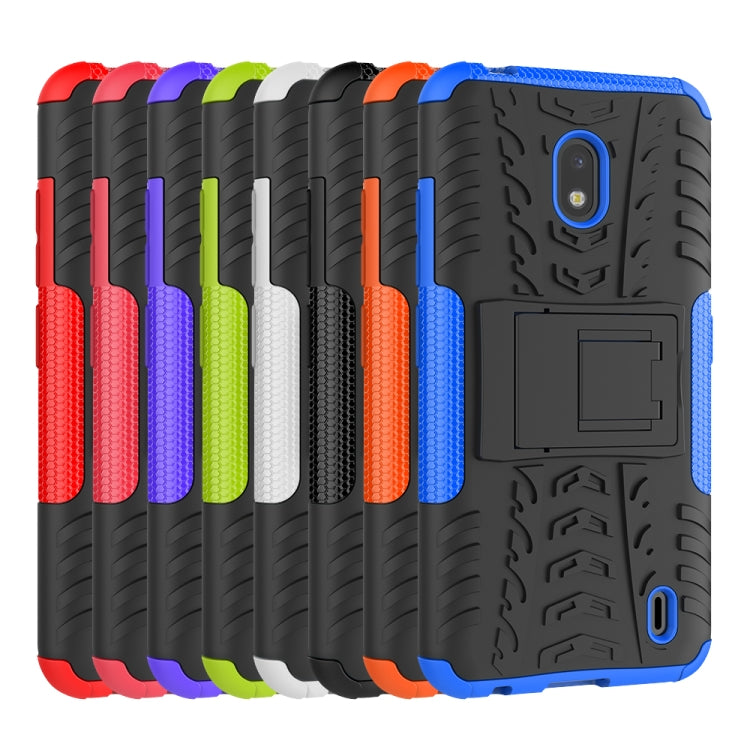 Tire Texture TPU + PC Shockproof Case with Holder, For Nokia 2.2, For OPPO Realme X, For Huawei Honor 9X Pro, For Galaxy Note 10 Plus