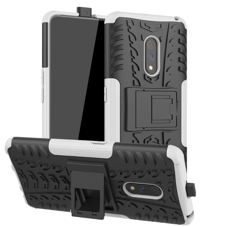 Tire Texture TPU + PC Shockproof Case with Holder, For Nokia 2.2, For OPPO Realme X, For Huawei Honor 9X Pro, For Galaxy Note 10 Plus