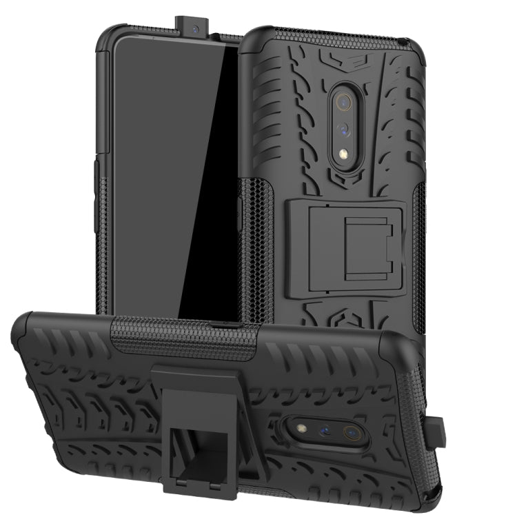 Tire Texture TPU + PC Shockproof Case with Holder, For Nokia 2.2, For OPPO Realme X, For Huawei Honor 9X Pro, For Galaxy Note 10 Plus