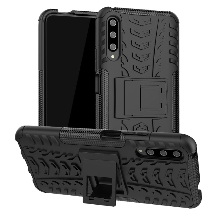 Tire Texture TPU + PC Shockproof Case with Holder, For Nokia 2.2, For OPPO Realme X, For Huawei Honor 9X Pro, For Galaxy Note 10 Plus