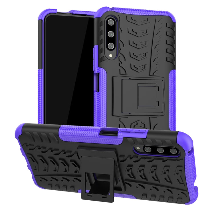 Tire Texture TPU + PC Shockproof Case with Holder, For Nokia 2.2, For OPPO Realme X, For Huawei Honor 9X Pro, For Galaxy Note 10 Plus