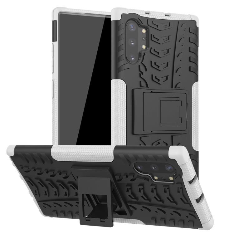 Tire Texture TPU + PC Shockproof Case with Holder, For Nokia 2.2, For OPPO Realme X, For Huawei Honor 9X Pro, For Galaxy Note 10 Plus