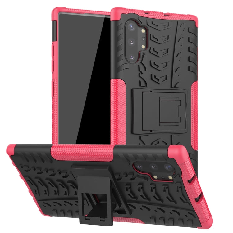 Tire Texture TPU + PC Shockproof Case with Holder, For Nokia 2.2, For Galaxy Note 10 Plus, For Xiaomi Mi CC9e