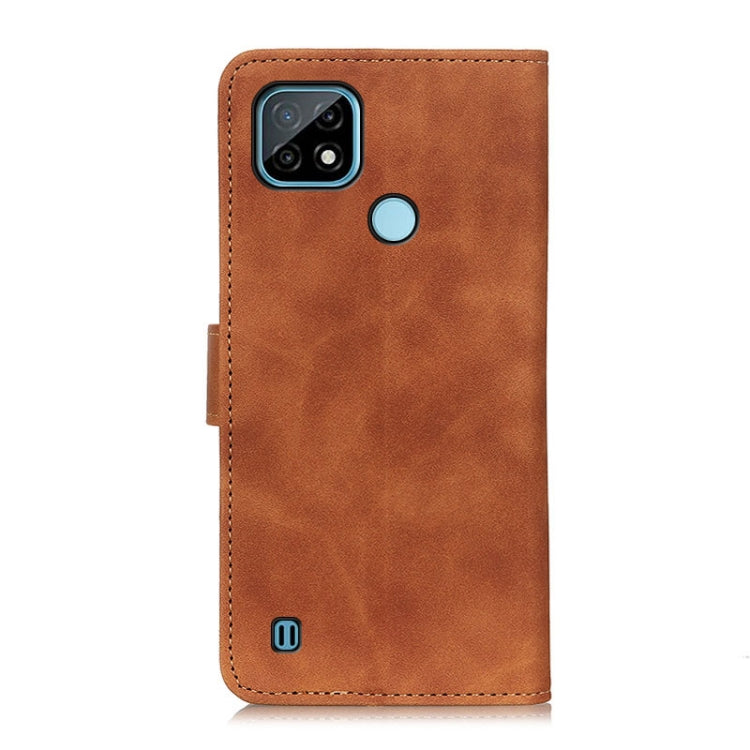 KHAZNEH Retro Texture PU + TPU Horizontal Flip Leather Case with Holder & Card Slots & Wallet, For OPPO Realme C21, For Xiaomi Poco M3 Pro 4G / Poco M3 Pro 5G / Redmi Note 10 5G