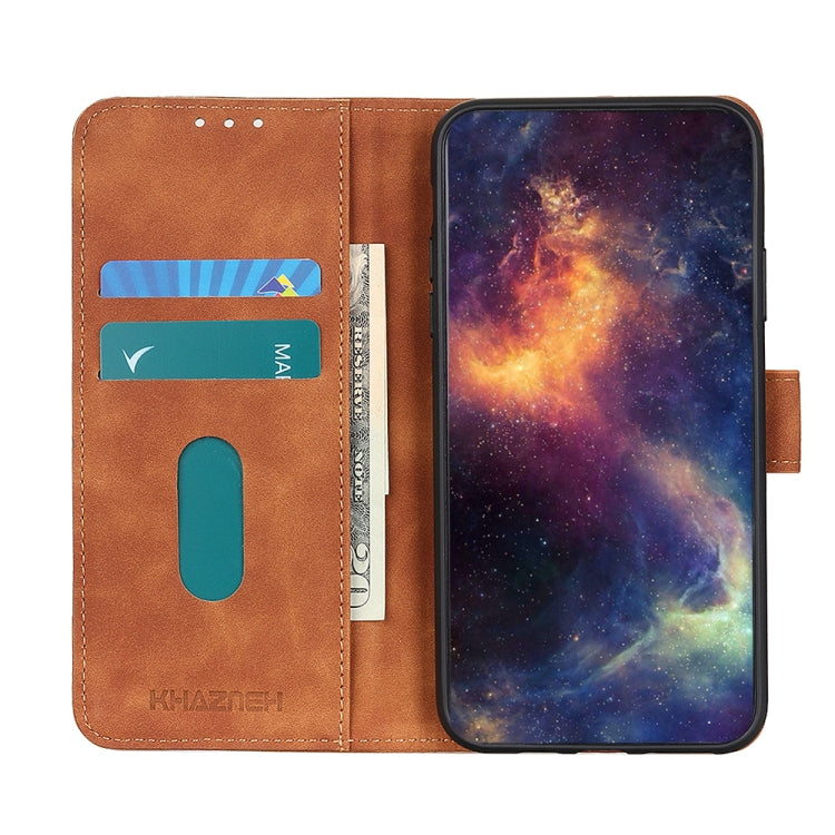 KHAZNEH Retro Texture PU + TPU Horizontal Flip Leather Case with Holder & Card Slots & Wallet, For OPPO Realme C21, For Xiaomi Poco M3 Pro 4G / Poco M3 Pro 5G / Redmi Note 10 5G